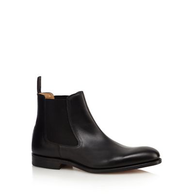 Loake Black 'Petworth' leather Chelsea boots